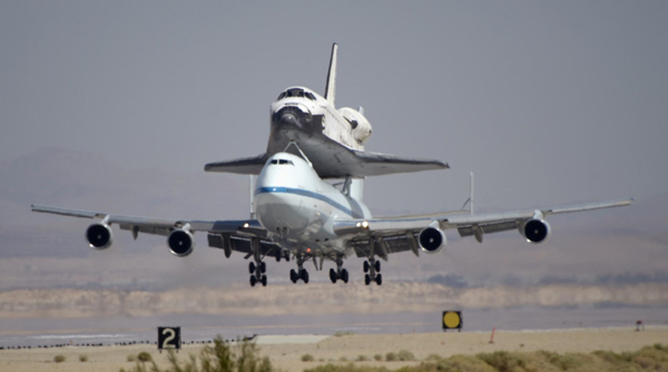 Space shuttle Endeavour lands in California