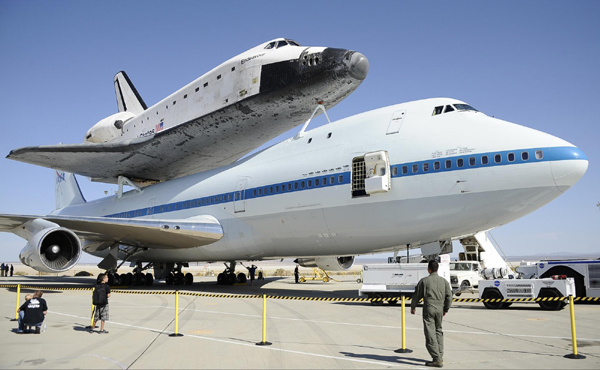 Space shuttle Endeavour lands in California