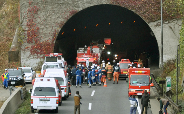 At least 3 killed in Japan tunnel collapse