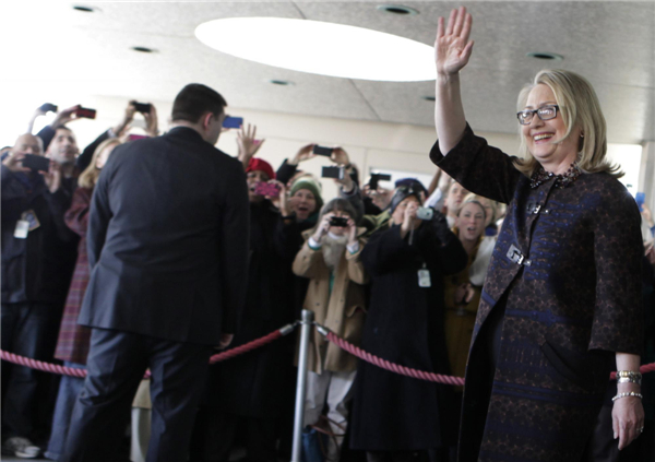 Hillary Clinton bids farewell to State Department