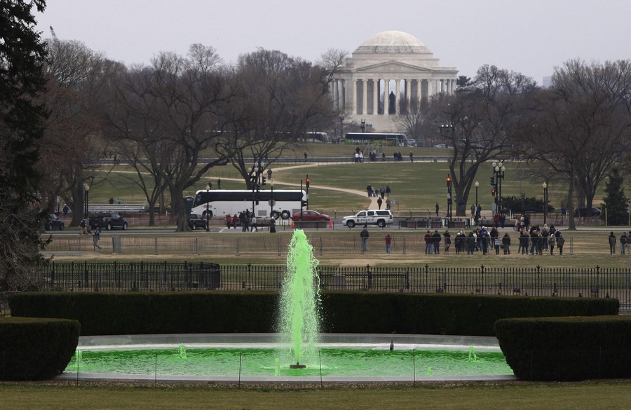 Going green for St. Patrick's Day