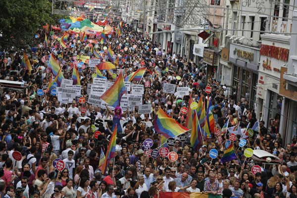 NYC's gay pride march for celebration