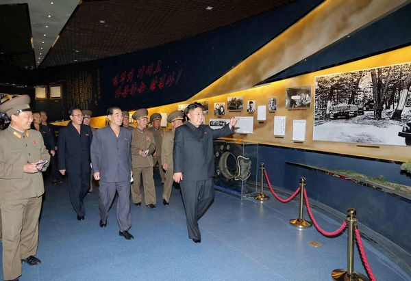 DPRK's Kim visits war museum