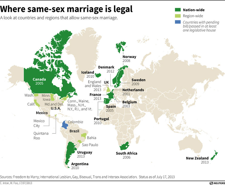 Same-sex marriage gaining attention