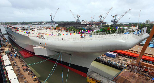 India launches first indigenous aircraft carrier