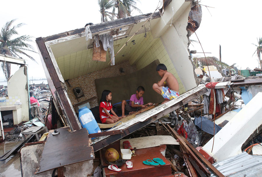 The aftermath of Typhoon Haiyan