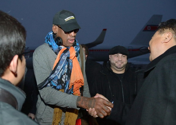 Ex-NBA star Rodman in DPRK to train basketball team
