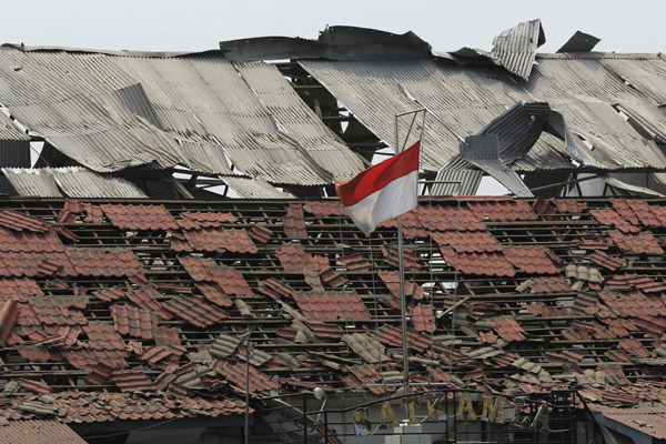Ammunition depot blasts in Indonesia