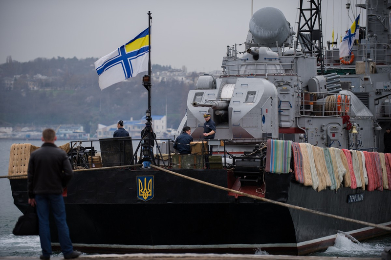 Anchored but asea: Ukranian ships await outcome