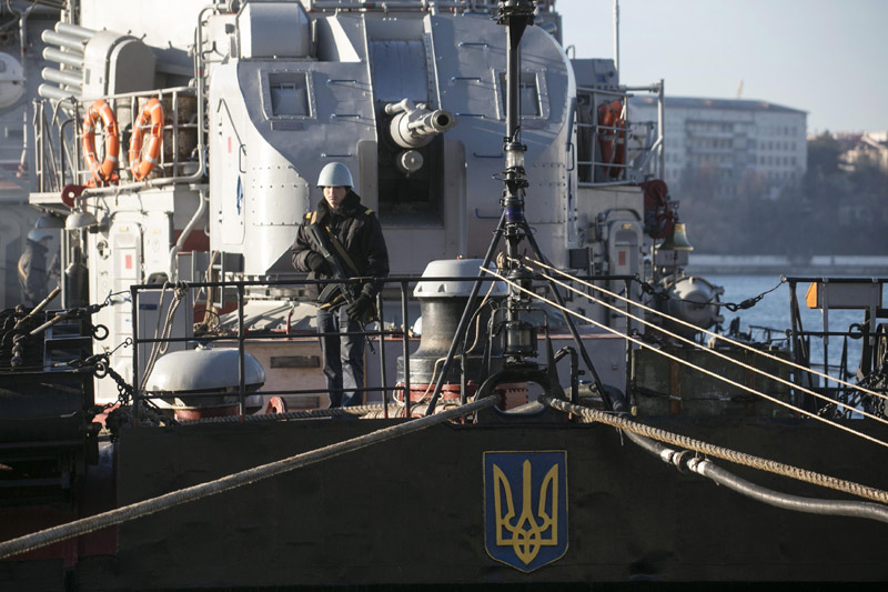 Anchored but asea: Ukranian ships await outcome