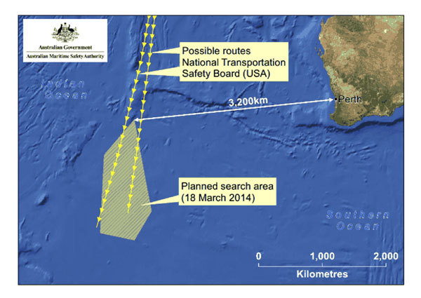 Australia begins search for missing Malaysian plane