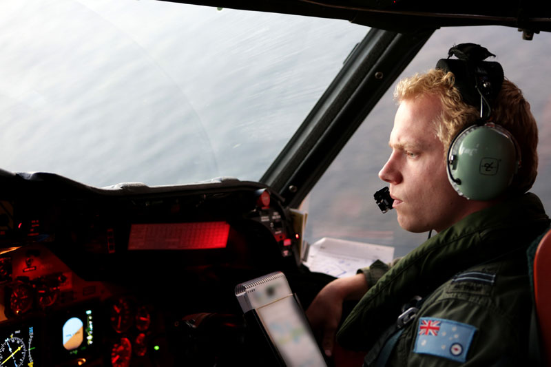 Australian air force search for flight MH370