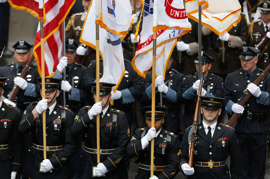 Boston shows its heart on bombing anniversary