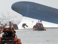 6 dead, 284 missing after ROK ferry sinks