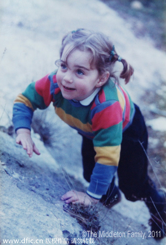 Childhood photos of Prince William and Kate