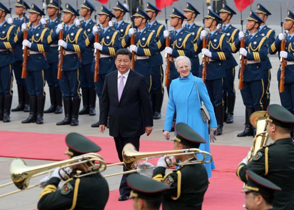 Danish queen renews China ties