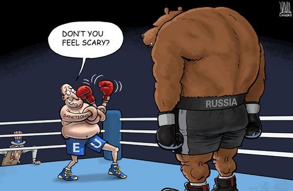 Cartoon: New sanctions on Russia