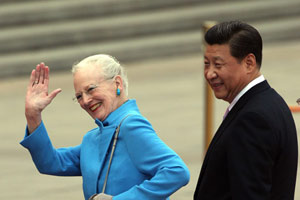 Danish Queen Margrethe II visits Shanghai