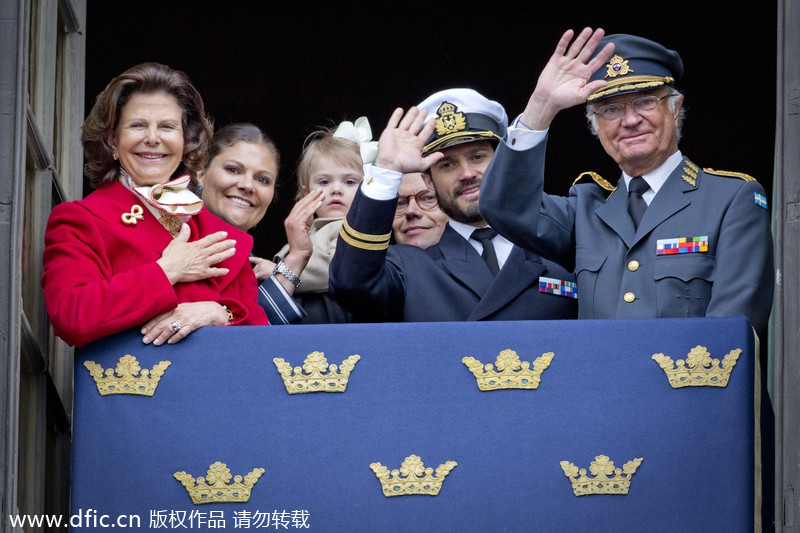 Sweden's King Carl celebrates birthday