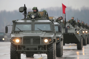 Full dress rehearsal for Victory Day parade in Russia