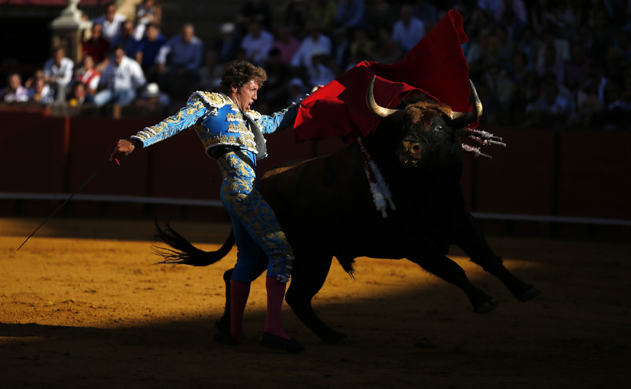 Matadors perform in southern Spain
