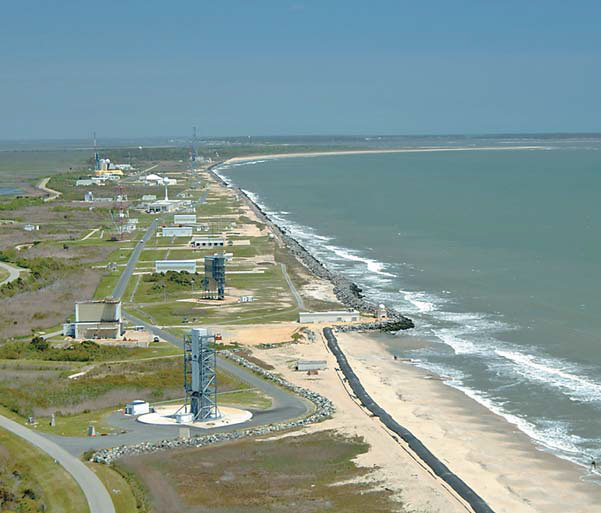 Rising seas threatening NASA launch centers