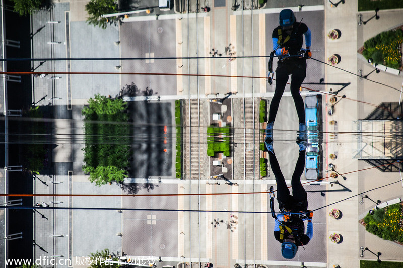 Rappellers go over the edge for charity