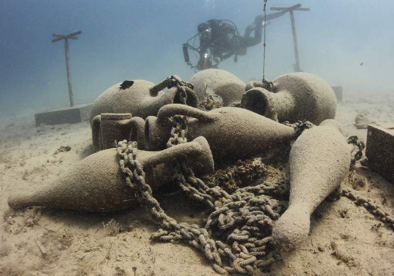 Historical underwater park in Mali Losinj