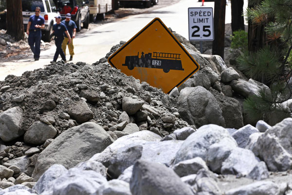 Rain-triggered mudslides ravage California