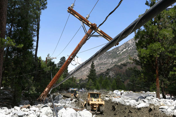 Rain-triggered mudslides ravage California