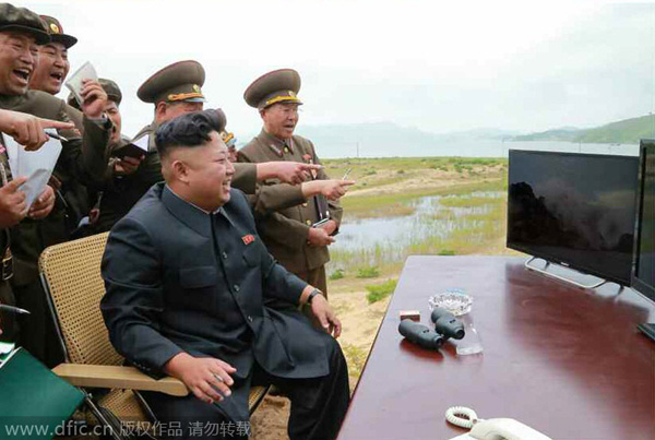 DPRK leader guides test-fire of tactical rocket