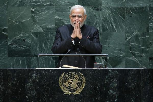 India's Modi jabs at Pakistan, encourages yoga in UN address