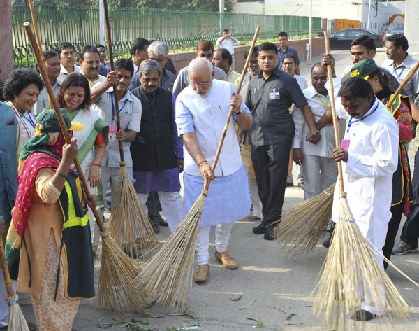 New broom Modi says clean up India