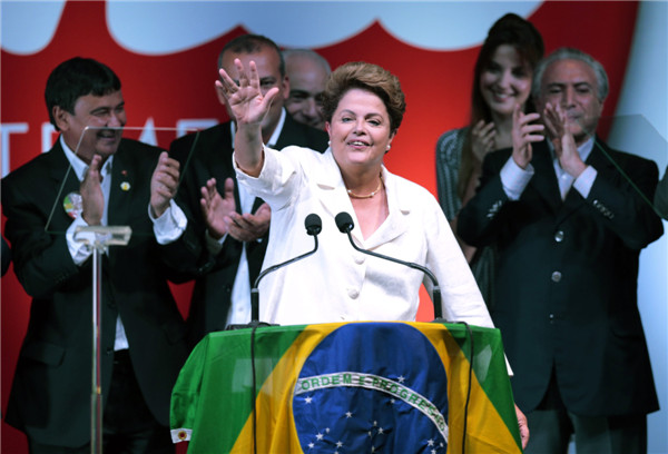 Brazil reelects president Rousseff to second term