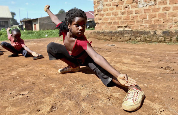 Slum children trained to be martial arts actors in Uganda