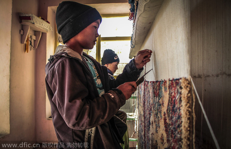 Beautiful carpets could spoil little tender hands