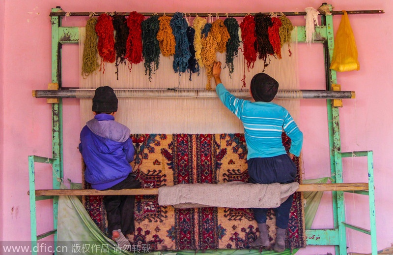 Beautiful carpets could spoil little tender hands