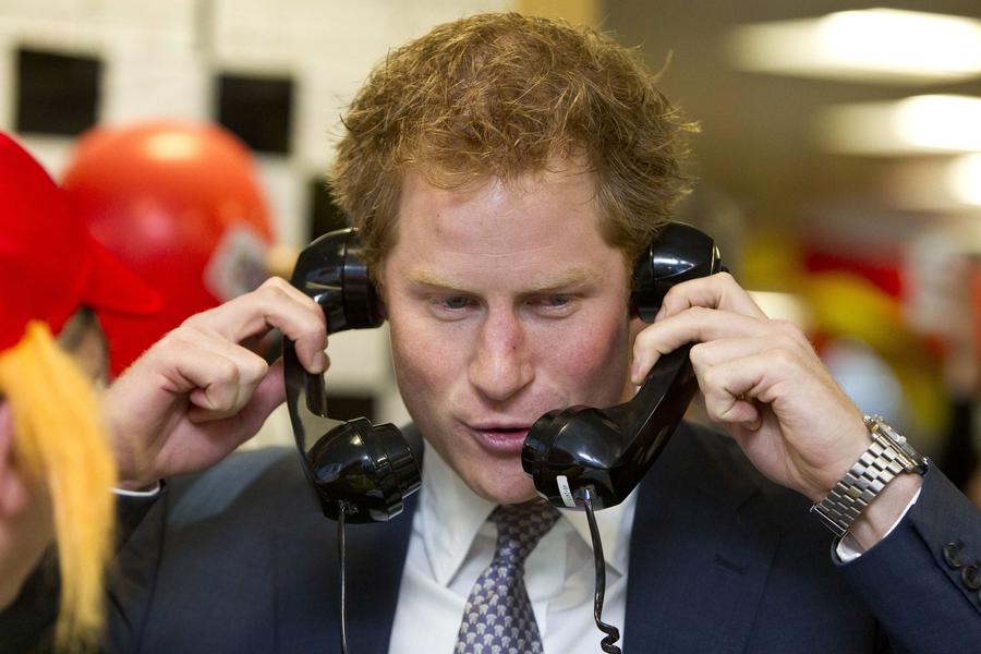 Prince Harry joins in fun at ICAP charity day