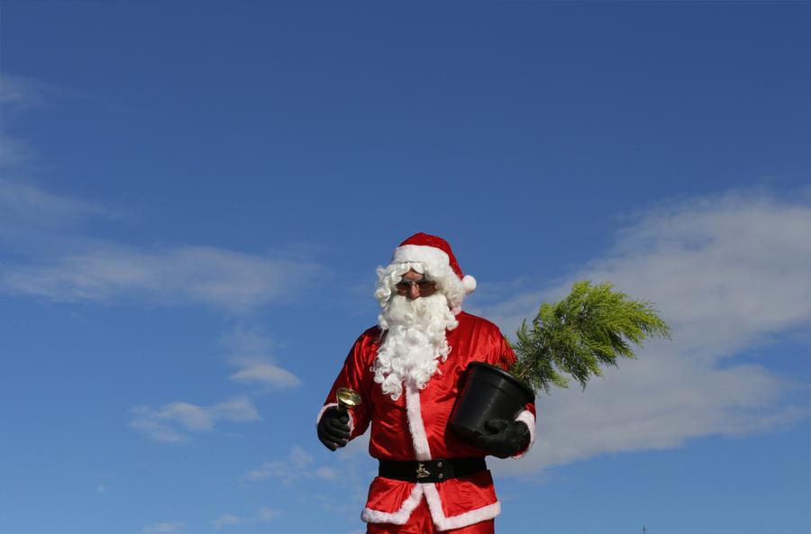 Riding with Santa Claus around the world