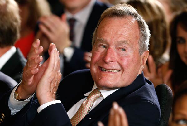 US ex-President George H.W. Bush in hospital