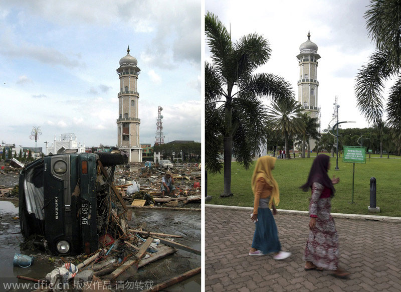 10 years after tsunami: then and now