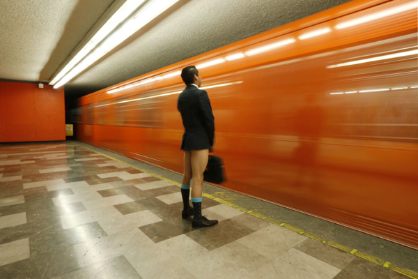 The No Pants Subway Ride celebrates silliness