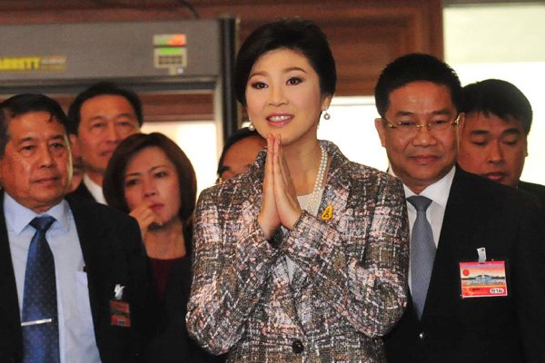 Yingluck delivers closing statement for impeachment