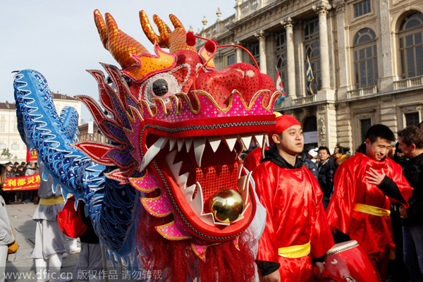 Traditional performing arts staged in Turin to welcome the Spring Festival