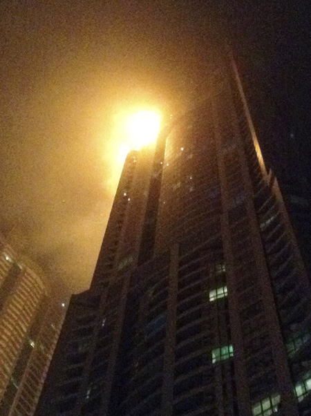 Fire breaks out at Dubai Torch apartment skyscraper