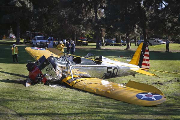 Harrison Ford injured in small-plane crash