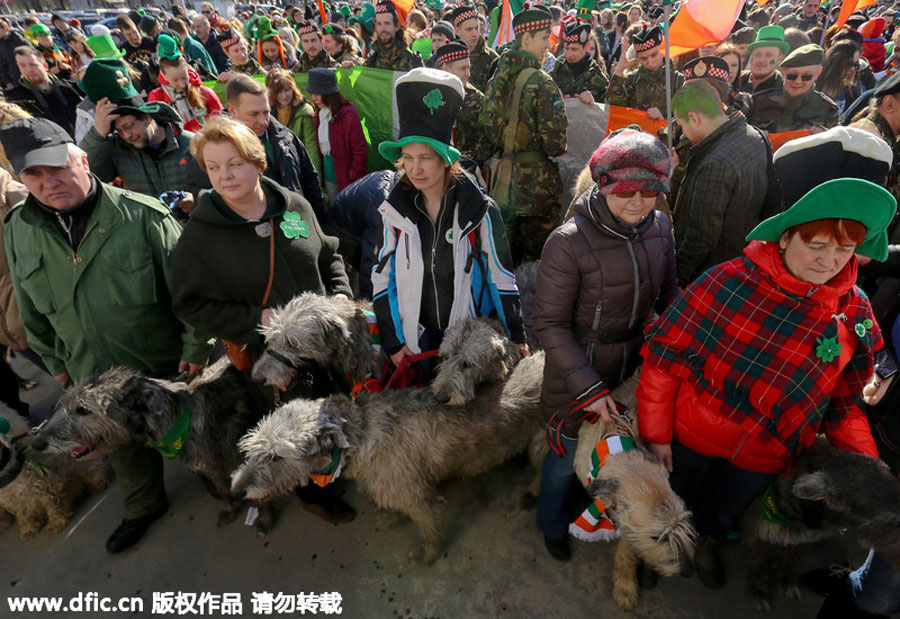 St. Patrick's Day parade rolls around the world