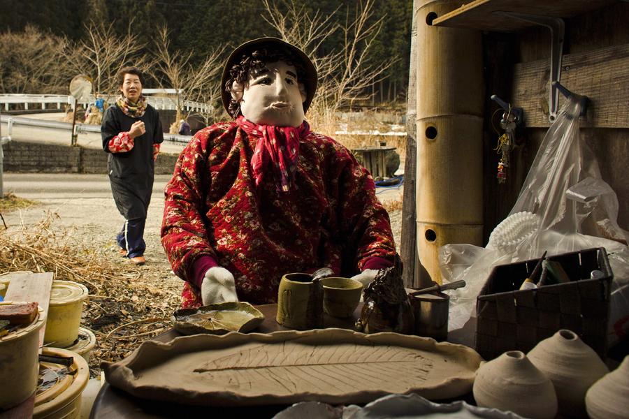 Time stands still in Japan's village of scarecrows