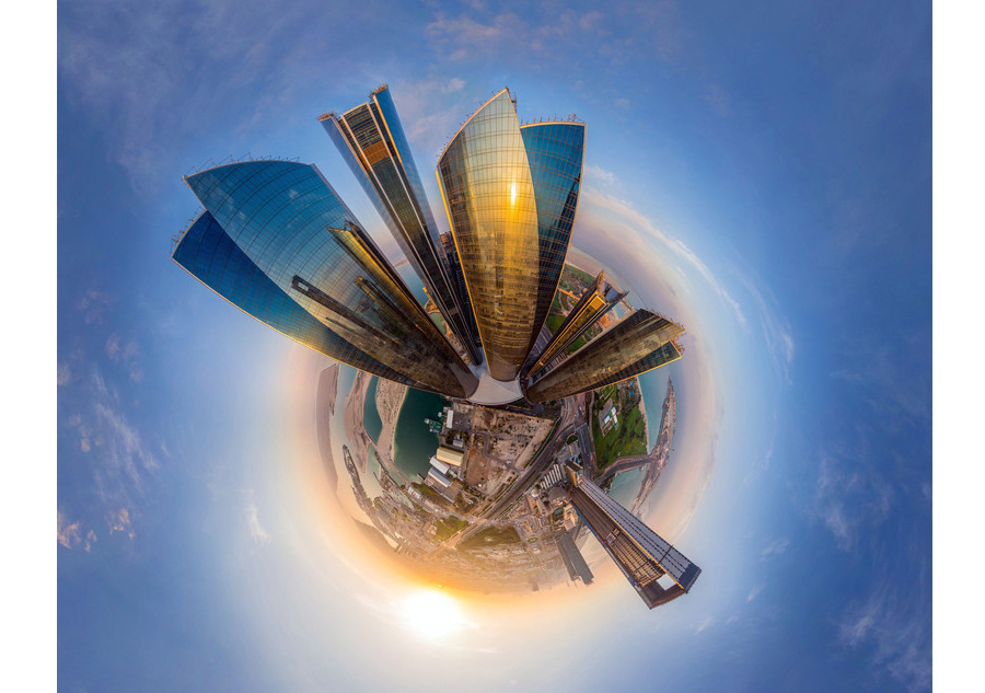 Your city in the shape of tiny round planet