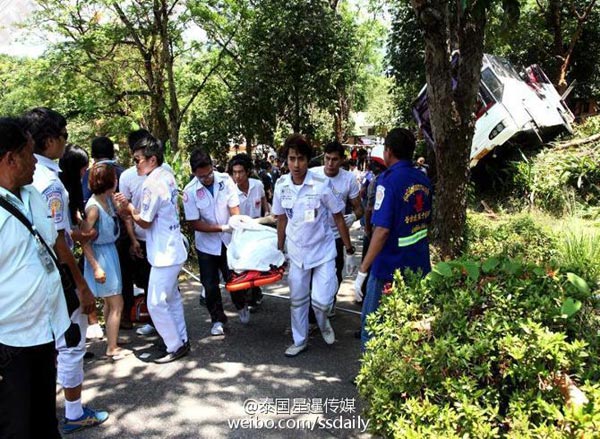 3 Chinese killed in bus crash on Thai island of Phuket